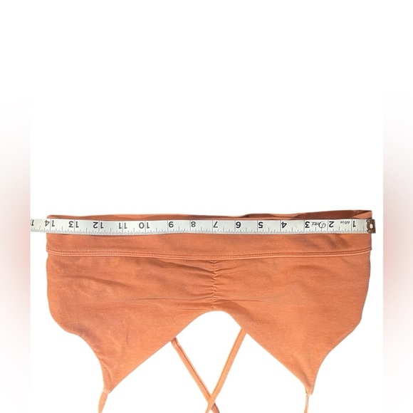 Forever 21 Orange Cross Back Athletic Non-padded bralette size large EUC - Picture 3 of 8